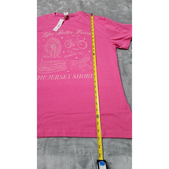 Victoria's Secret Pink Small Pink Jersey Shore Campus Tee NWT - Picture 6 of 7
